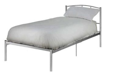 Austin Single Bed Frame - Silver